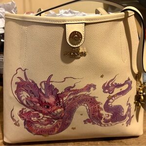 Coach Lunar New Year of the Dragon Tote *Hard to Find* Limited Edition